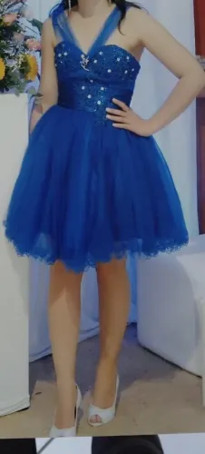 Vestido Azul de Festa