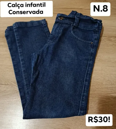 Calça Jeans Infantil Conservada - N.7/8