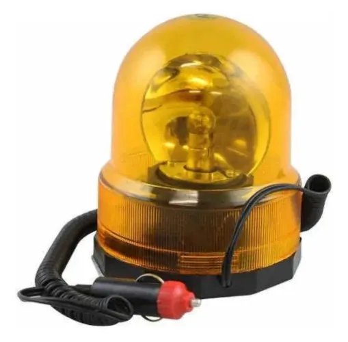 Luz De Emergência Sinalizador Amarelo 12v Giratório Giroflex