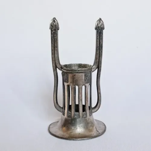 Antigo Vaso Floreiro Solifleur Alemão Wmf Em Peltre Art Deco