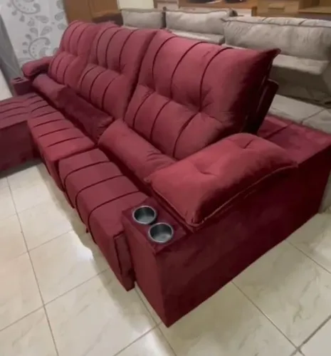 Sofá retrátil 2,90MT e elegante