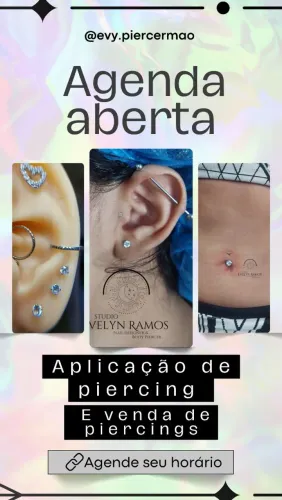 Aplicação e venda de piercings - Agende seu horário!