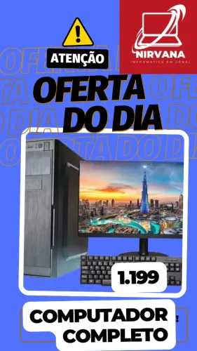  Computador COMPLETO, NOVO e com GARANTIA! Pronto para te acompanhar em qualquer desafio!