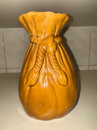 Vaso de cerâmica esmaltado 