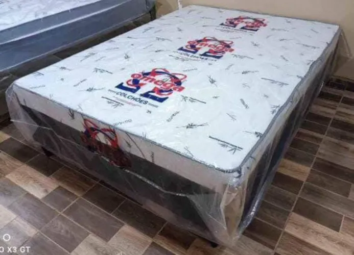 Cama box de casal com colchão conjugado d28 $650 entrega grátis