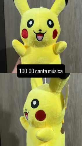 Pelúcia Pikachu que canta música novo