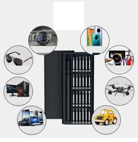 Kit Ferramenta Chave Magnética Profissionais Eletrônica 24 Peças