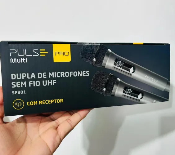 Dupla de microfone sem fio