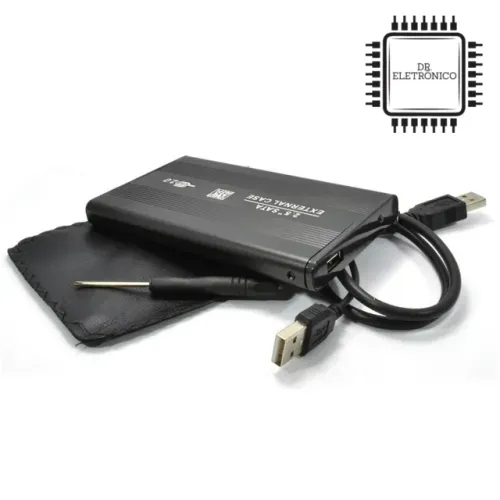Case para HD Externo de 2,5" - Sata para UsB 2.0