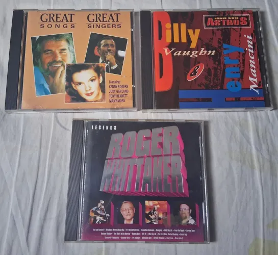 CDs de Música - Great Songs, Billy Vaughn, Roger Whittaker