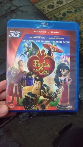 Blu-ray duplo 3D/2D festa no céu ótimo estado 