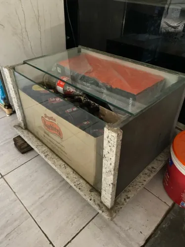 Aquário Grande 200L Acabamento em Granito e Porcelanato