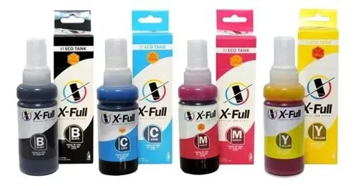 Kit 4 Tintas Corante Xfull 70ml Compatível Epson T664
