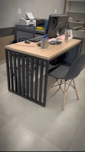 Mesa estilo industrial Fabricamos sob medida