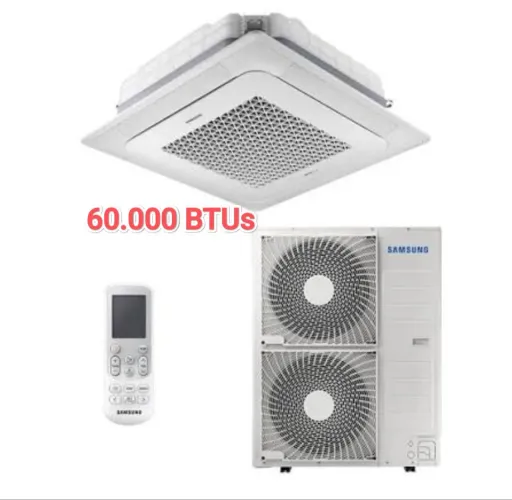 Ar Split Cassete Samsung INVERTER 60.000 BTUs + Novo + Nota + 1 Ano Garantia+ Cartão 12x!