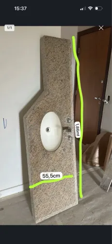 Pia banheiro água quente e fria