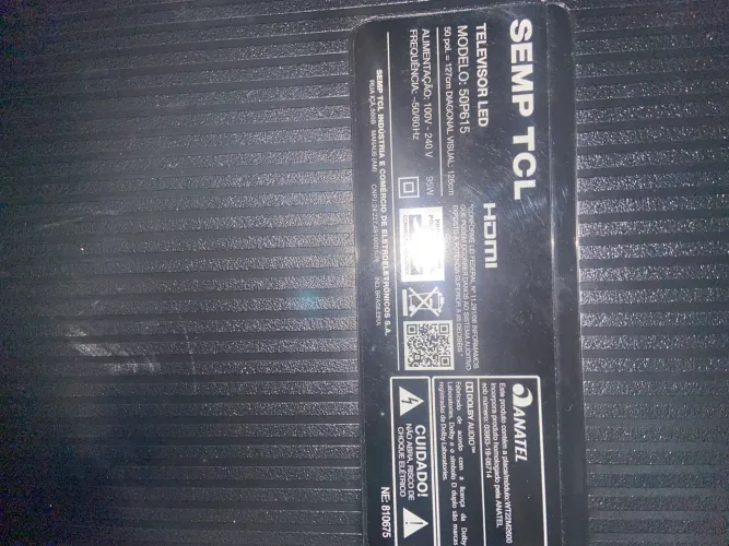 TCL 50 tela quebrada