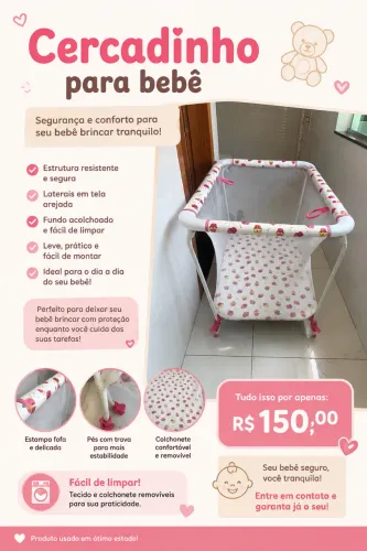Cercadinho para bebê