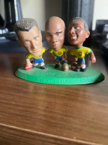 Mini craques Copa do Mundo 1998 Coca-Cola Ronaldo,Romário e Dunga 
