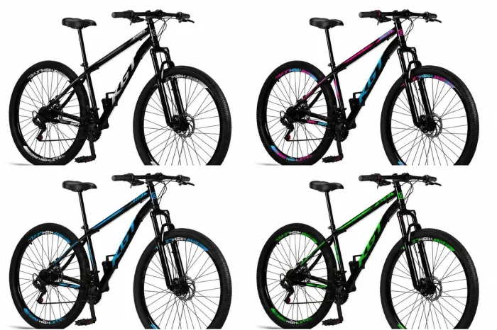 Bike Aro 29 KGT shift aço carbono freios a disco 21 marchas suspensão dianteira 