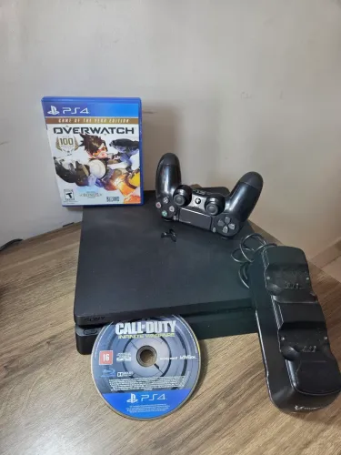 PS4 slim 500GB + acessórios 