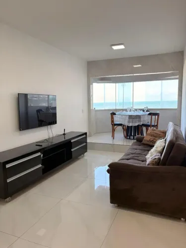 Apto Mobiliado Quarto e Sala Vista Mar Praia da Avenida