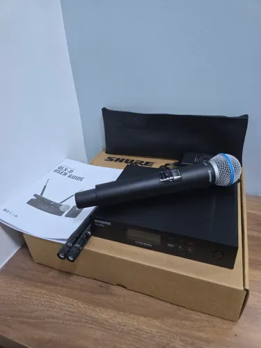MICROFONE SEM FIO SHURE QLXD4 BETA58
