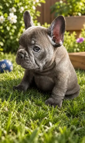 Bulldog frances blue