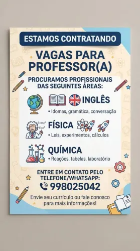 Vaga para profissionais