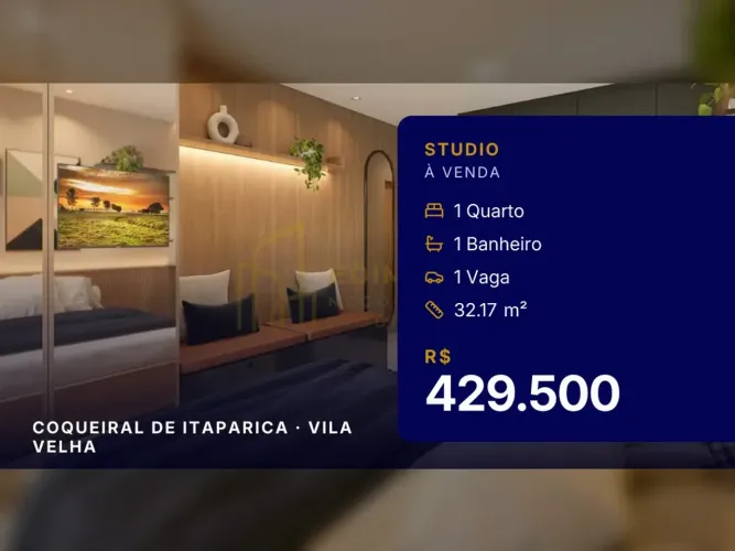 Exclusivo studio em Coqueiral de Itaparica, perfeito para investimento e locação