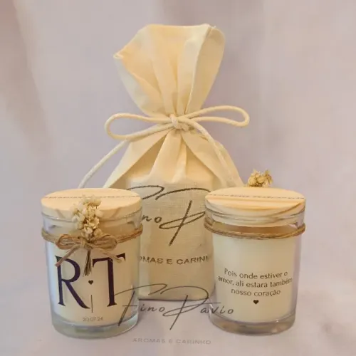 Vela aromática pote vidro 50 gramas. Aromas e Carinho
