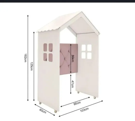 Casinha cabeceira para cama de solteiro. Linda