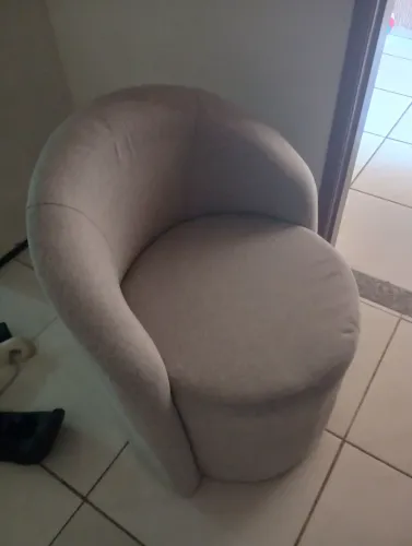 Poltrona linho cinza