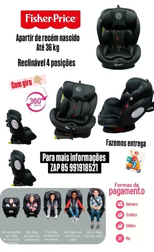 Cadeirinha de carro com isofix