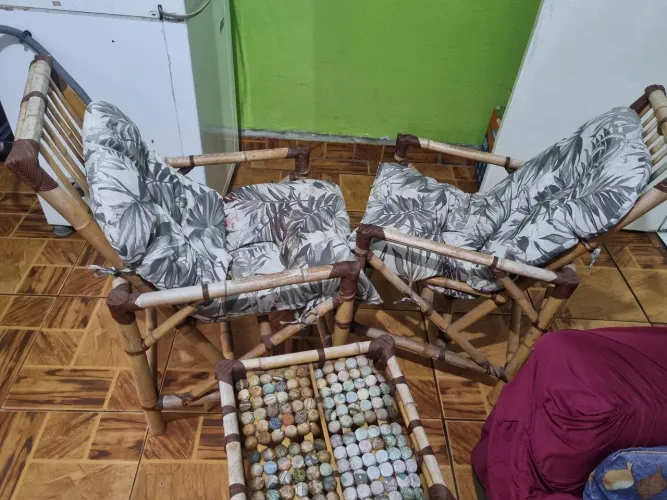 Cadeiras de bambu