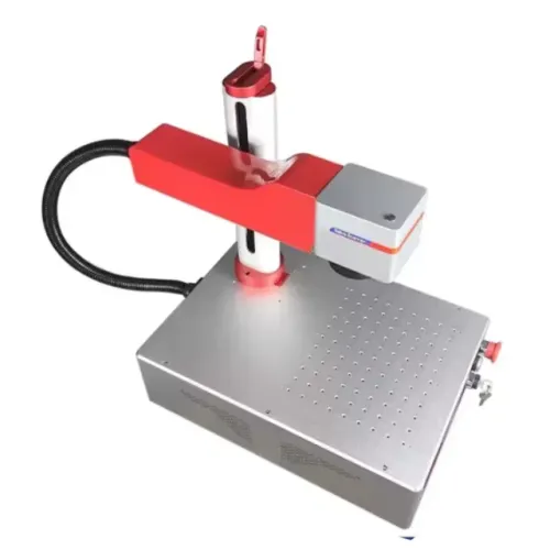 Máquina de gravação a laser Fiber 30w semi nova com rotary