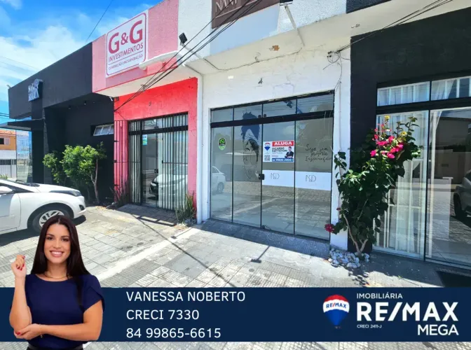 Loja em Capim Macio c/ 25 m², ao lado da Fiat Ponta Negra