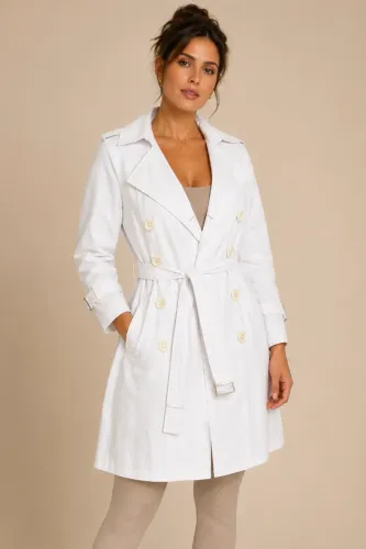 sobretudo guess branco