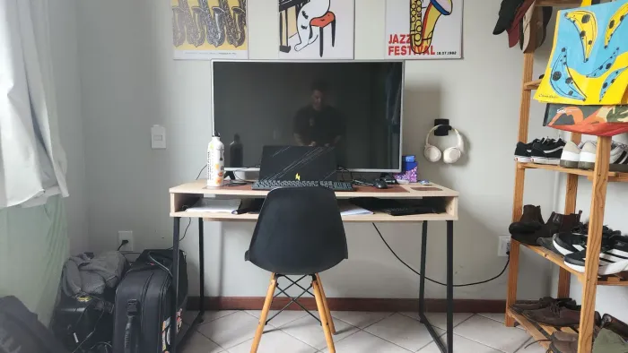 Mesa estilo industrial de escritório
