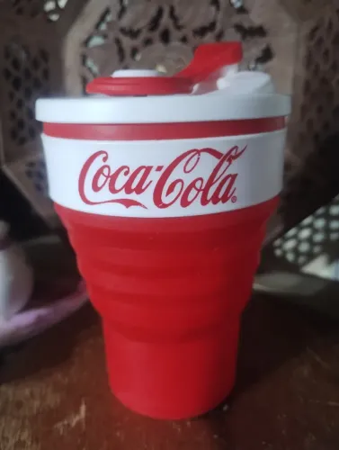 Copo retrátil silicone Coca Cola