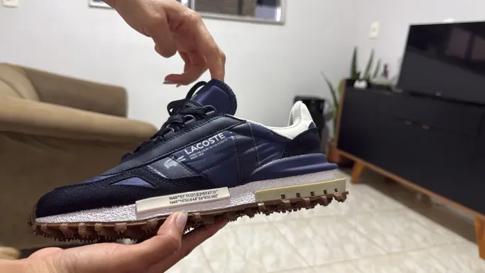 Lacoste elite active - marinho + cinza