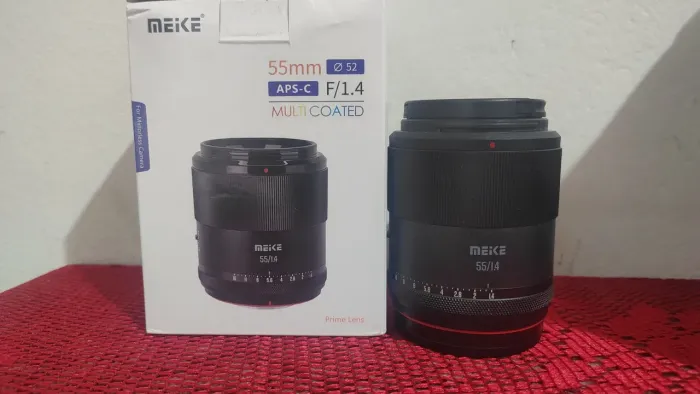 Lente Meike 55mm f1.4 para Sony aps-c
