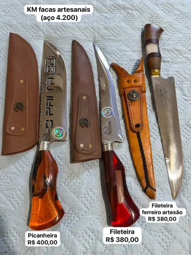 Facas artesanais 