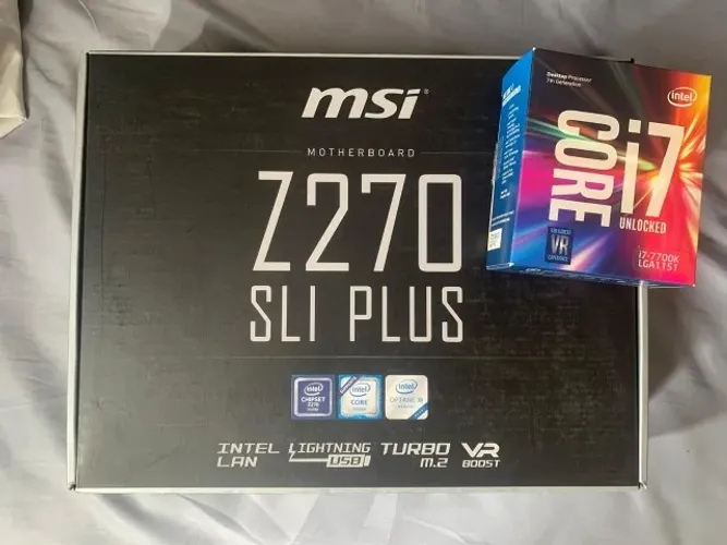 Processador Intel i7-7700K + Placa-mãe - MSI Z270 SLI Plus