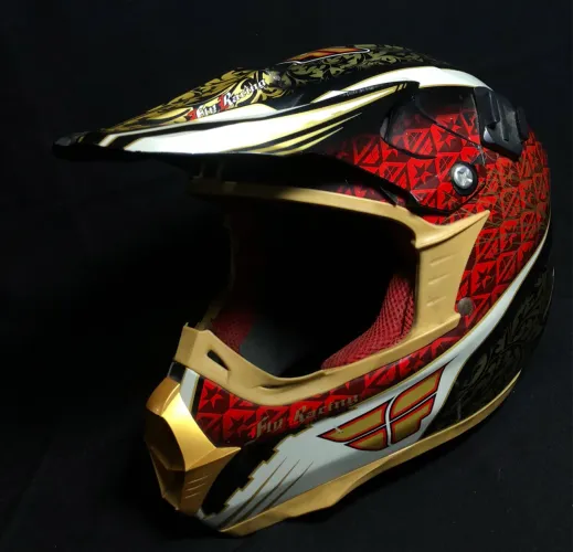 Capacete FLY RACING N°60 Moto cross trilha quadriciclo 