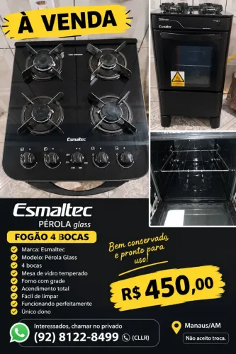 Fogão Esmaltec preto 