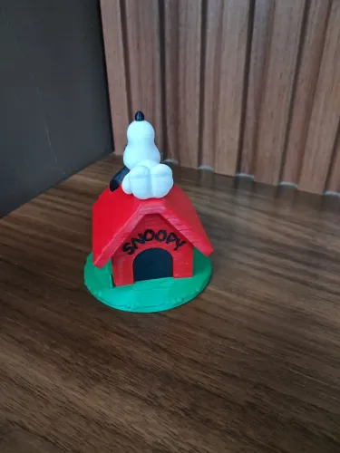 Casinha do Snoopy- Impresso em 3D - 8 Cm