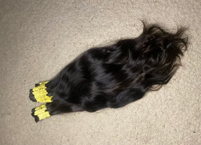 Cabelo Brasileiro do sul 1kg - 60cm - castanho médio 