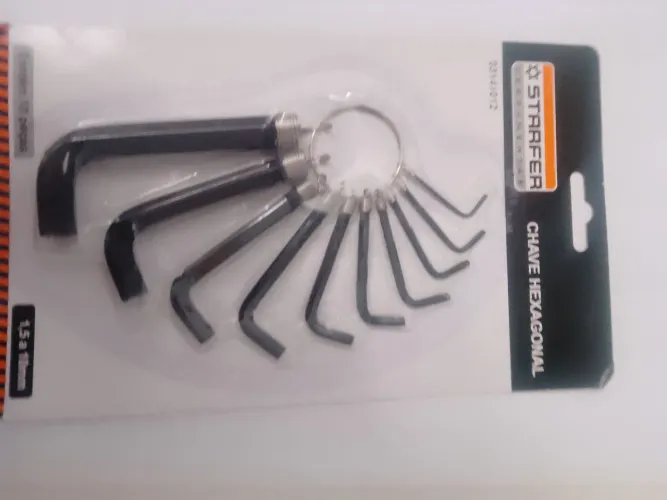 Chave allen 1.5 a 10 mm starfer 