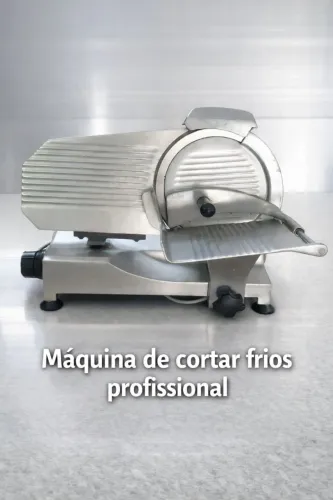 Máquina de cortar frios inox profissional